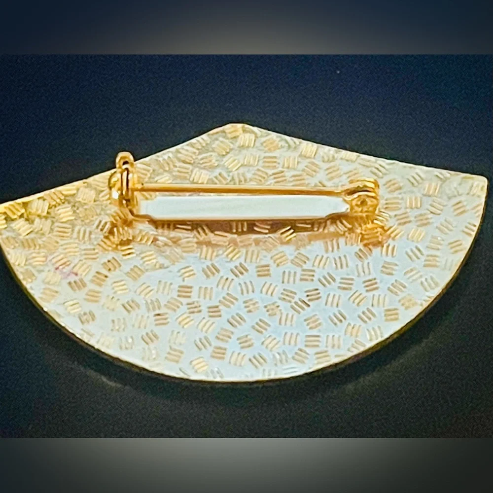 Vintage Cloisonne Blue Jay Bird Brooch Pin. - Picture 6 of 8